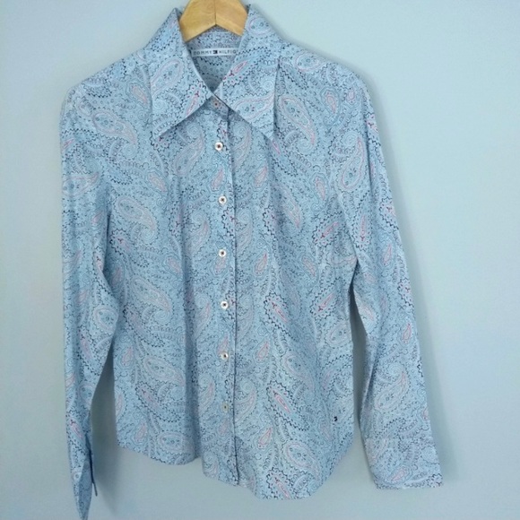 Tommy Hilfiger Paisley Button Down Shirt - Picture 1 of 6